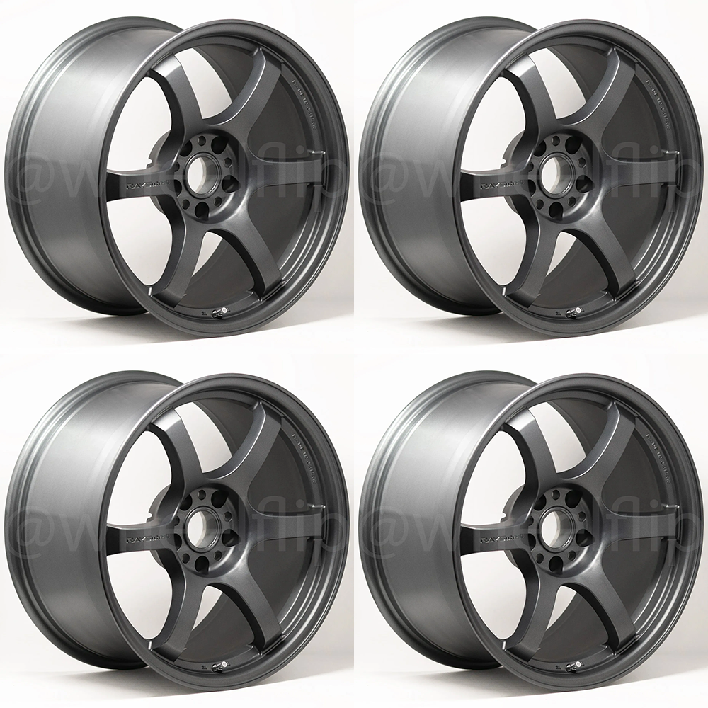 (set of 4) Gram Lights 57DR Gun Blue 2 | 18x9.5" +38mm | 5x114.3mm Wheel