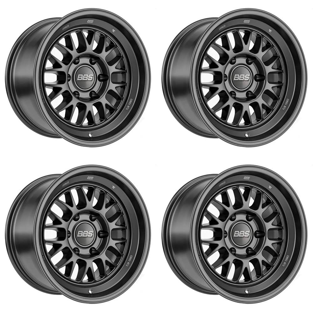 (set of 4) BBS TS-R Satin Black | 18x9" +12mm | 6x139.7mm Wheel