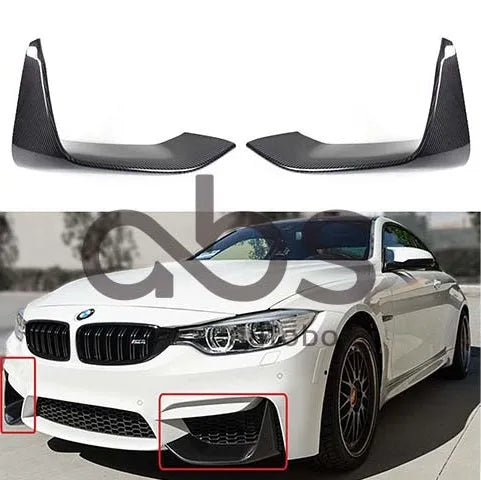 F8X FRONT CARBON FIBER SPLITTERS