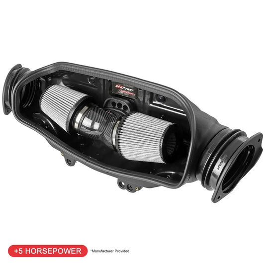 aFe 2020 Corvette C8 Track Series Carbon Fiber Cold Air Intake System With Pro DRY S Filters