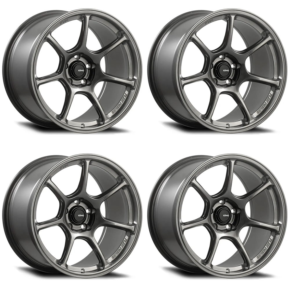 (set of 4) Konig Ultragram Carbon Bronze Metallic | 18x9.5" +36mm | 5x100mm Wheel