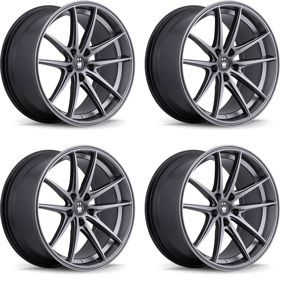 (set of 4) Konig Oversteer Opal | 19x8.5" +45mm | 5x114.3mm Wheel