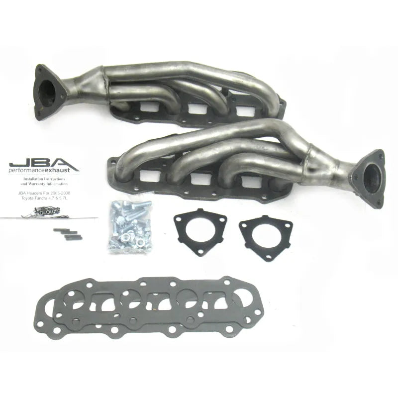 JBA Headers 2011S 1.5" Shorty Stainless Headers Raw for Tundra 4.7L