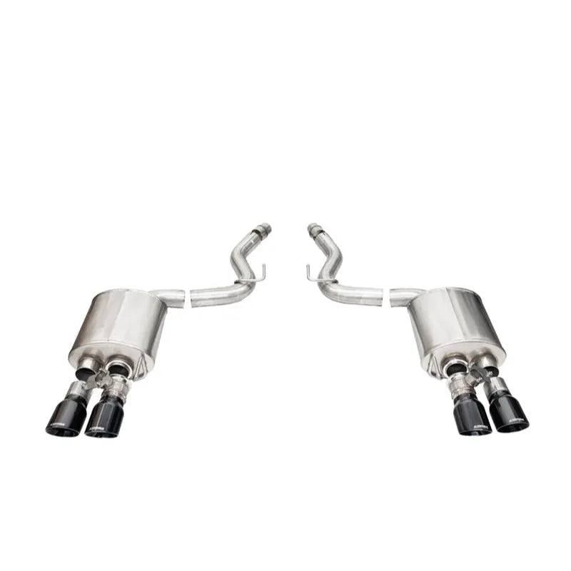 CORSA 21261BLK 3in AB Exhaust w/ Twin 4in Pro-Series For 24+ Mustang GT Coupe