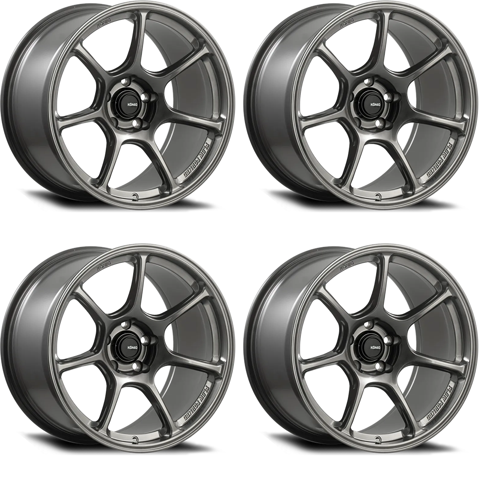 (set of 4) Konig Ultragram Carbon Bronze Metallic | 18x8.5" +38mm | 5x100mm Wheel