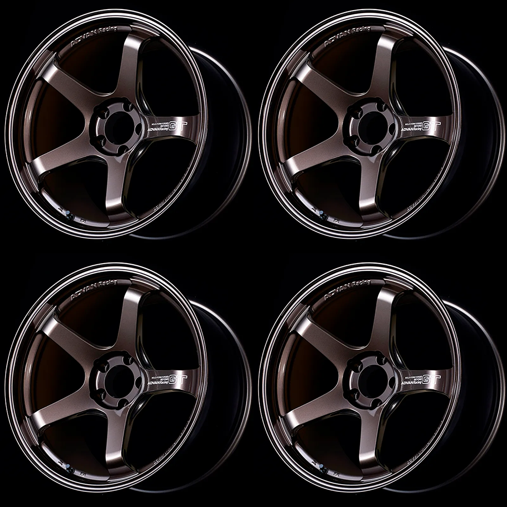 (set of 4) Advan GT Beyond Racing Copper Bronze | 19x11" +35mm | 5x112mm Wheel