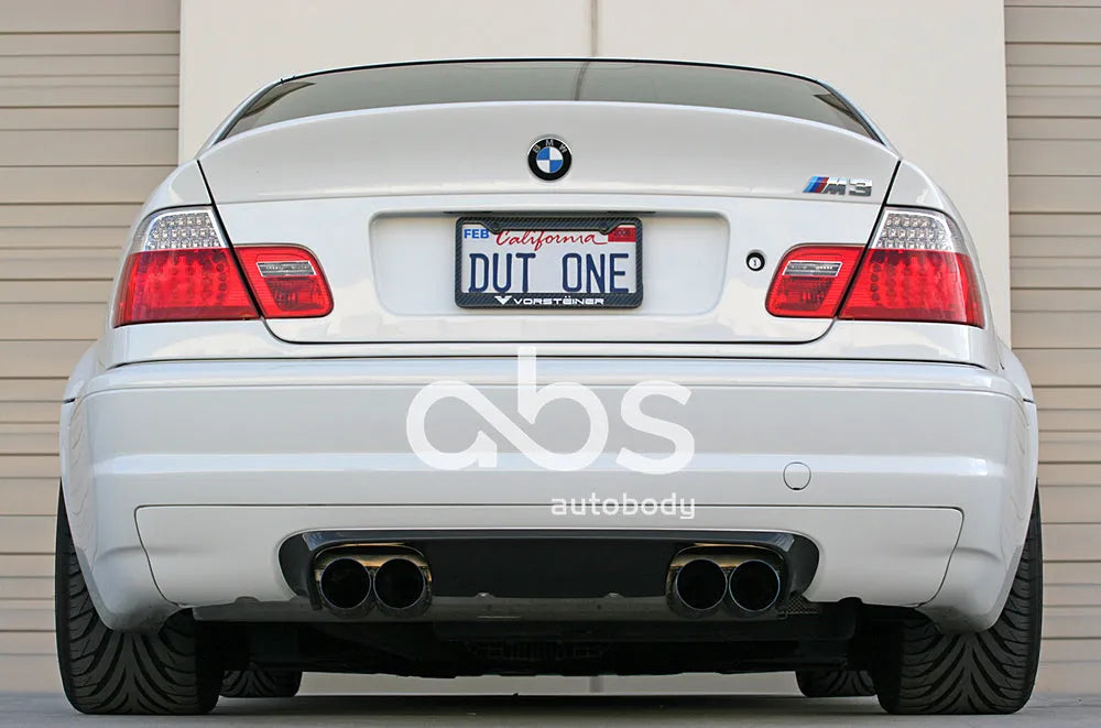 E46 M3 CARBON FIBER CSL STYLE REAR DIFFUSER