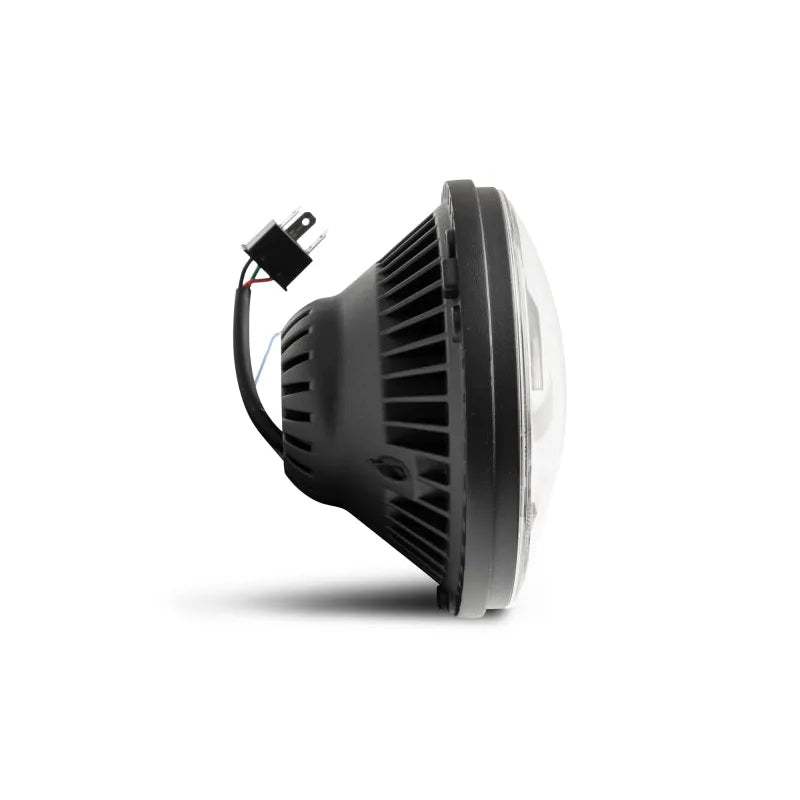 Raxiom 07-18 Jeep Wrangler JK Axial Series LED Headlights- Black Housing (Clear Lens)