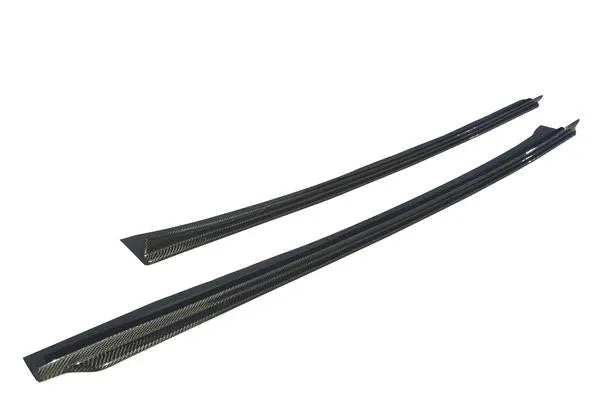 BMW F10 5-SERIES CARBON FIBER 3D STYLE SIDE SKIRT EXTENSIONS