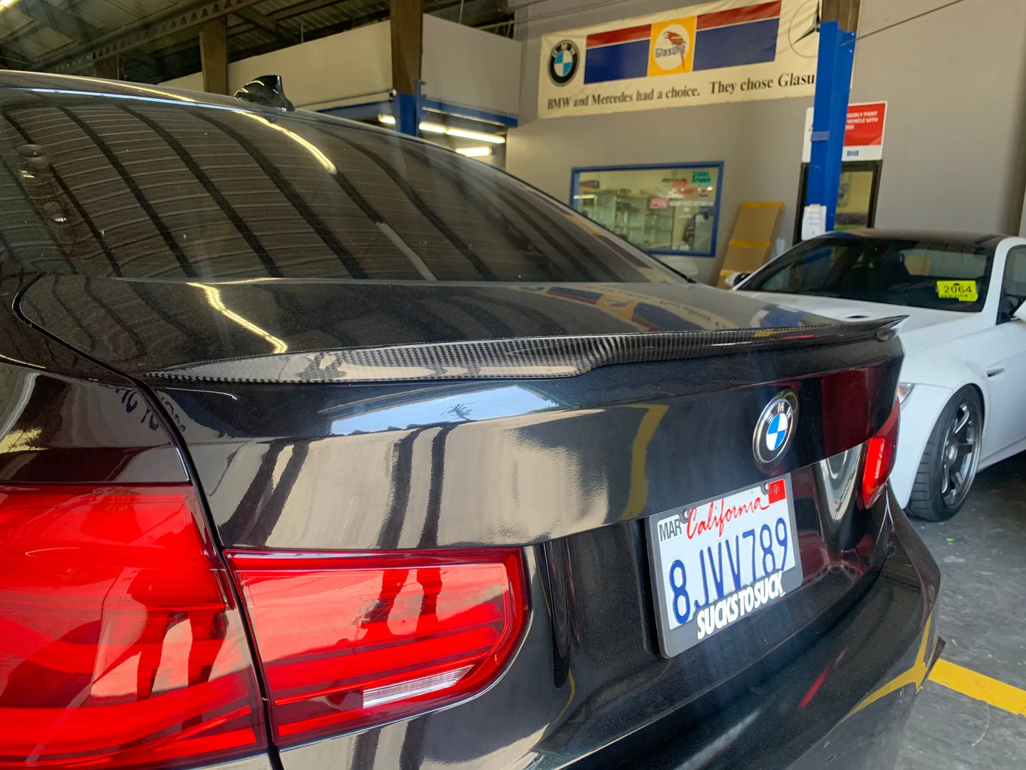 BMW F30 Performance-Style Carbon Fiber Trunk Lip