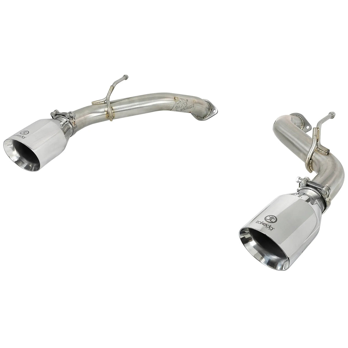 aFe POWER Takeda 2.5in 304 SS Axle-Back Exhaust w/ Black Tips 17-19 Infiniti Q60 V6-3.0L (tt)
