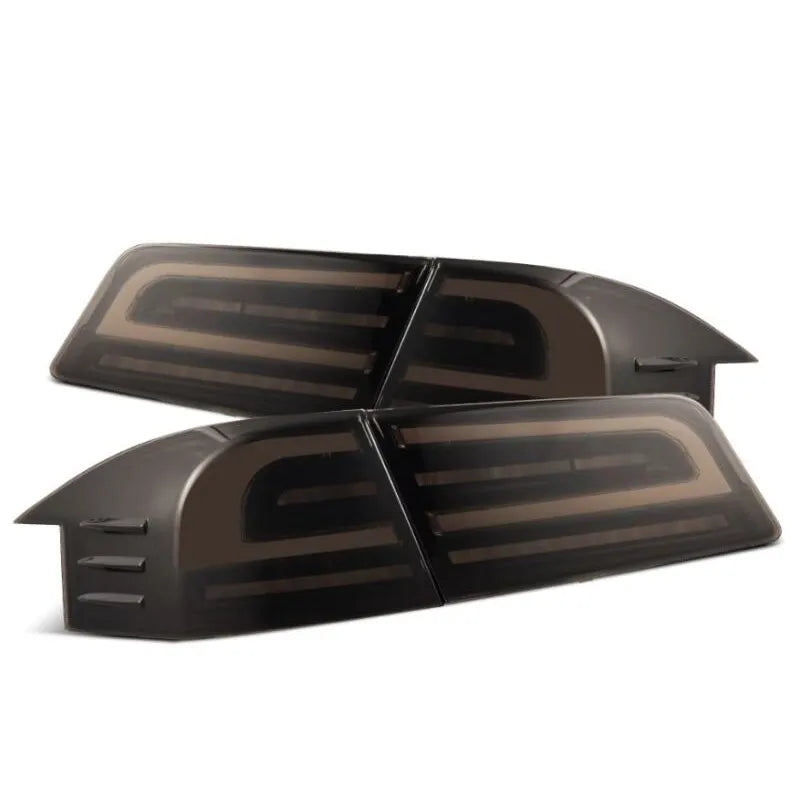 AlphaRex 12-21 Tesla Model S LUXX-Series LED Tail Lights - Black