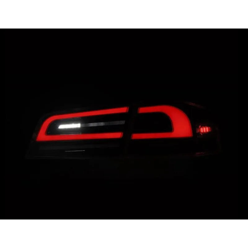 AlphaRex 12-21 Tesla Model S LUXX-Series LED Tail Lights - Black