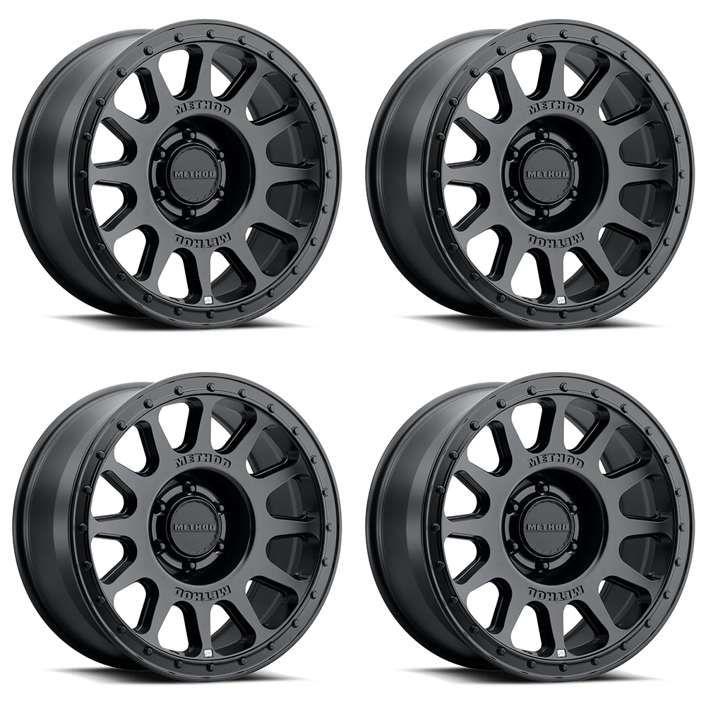 (set of 4) Method Wheels MR709-HD Matte Black | 20x9" +12mm | 6x135mm Wheel