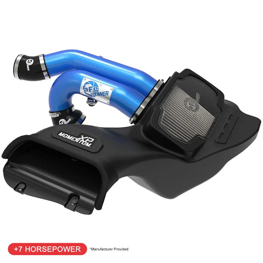 aFe 21-22 Ford F-150 Raptor V6-3.5L(tt) Momentum XP Cold Air Intake System Blue w/ Pro Dry S Filter