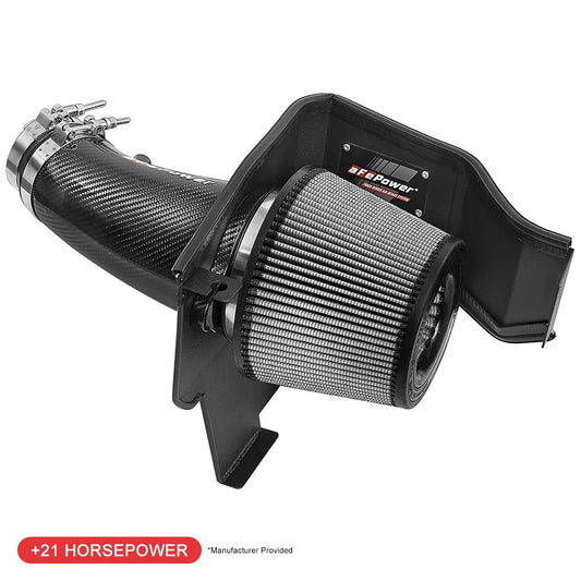 aFe POWER Magnum FORCE Carbon Fiber Stage 2 Pro Dry S CAIS - 11-18 Dodge Challenger/Charger V8-6.4L