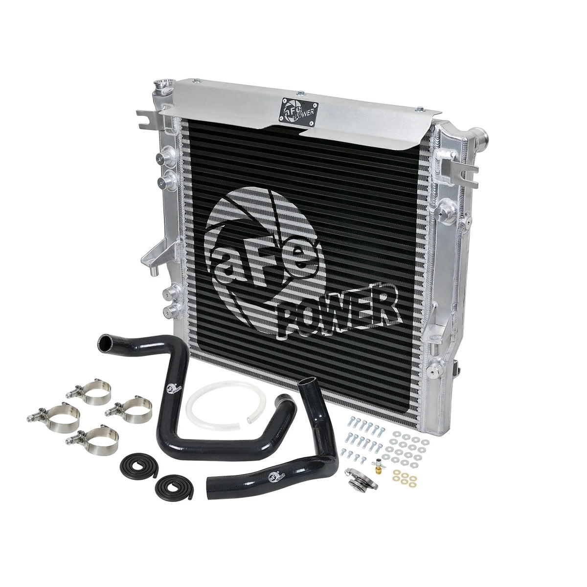aFe BladeRunner GT Series Bar and Plate Radiator w/ Black Hoses 12-18 Jeep Wrangler (JK) V6 3.6L