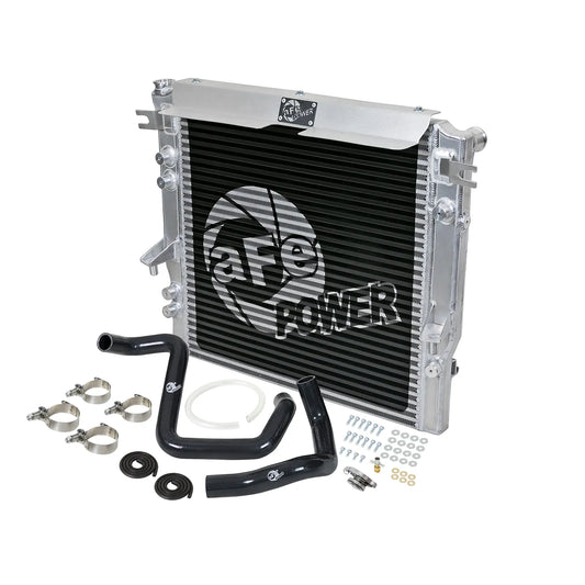 aFe BladeRunner GT Series Bar and Plate Radiator w/ Black Hoses 12-18 Jeep Wrangler (JK) V6 3.6L