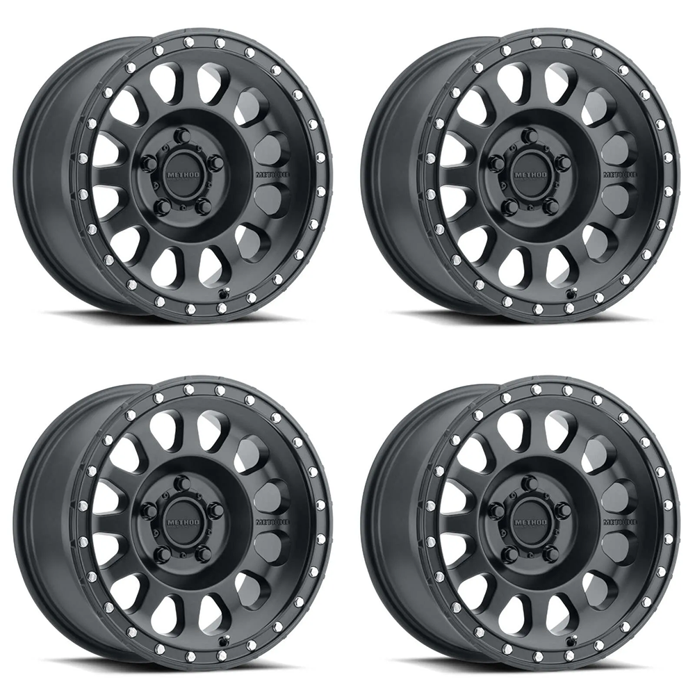 (set of 4) Method Wheels MR315 Matte Black | 20x9" +18mm | 8x180mm Wheel
