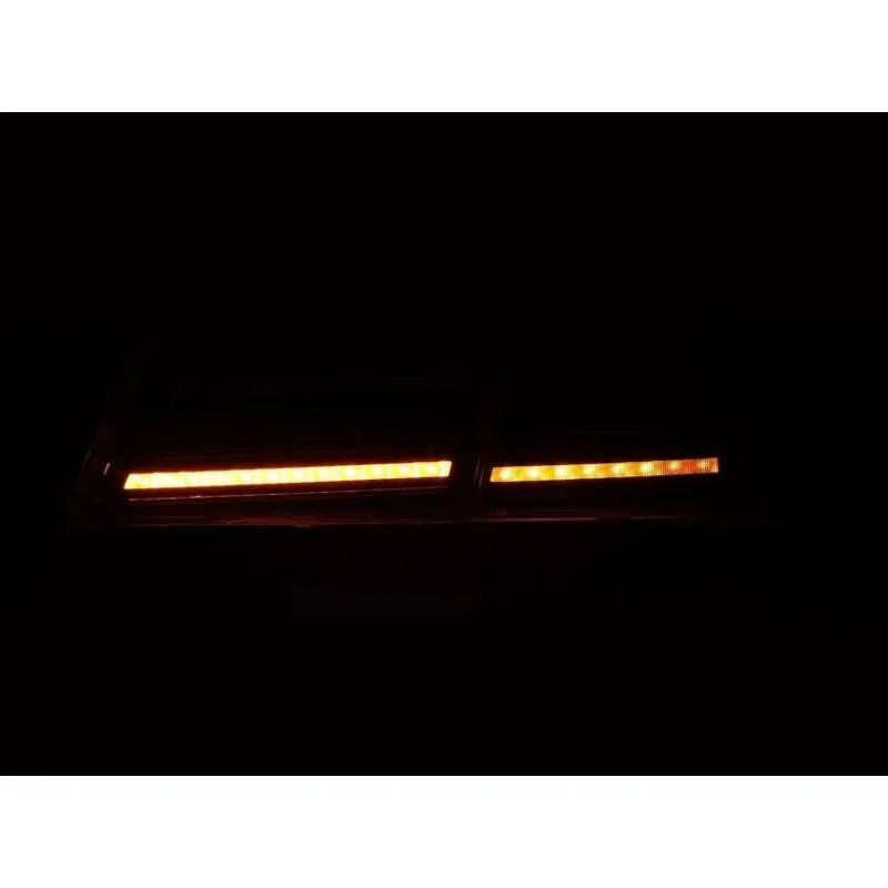 AlphaRex 12-21 Tesla Model S LUXX-Series LED Tail Lights - Black/Red