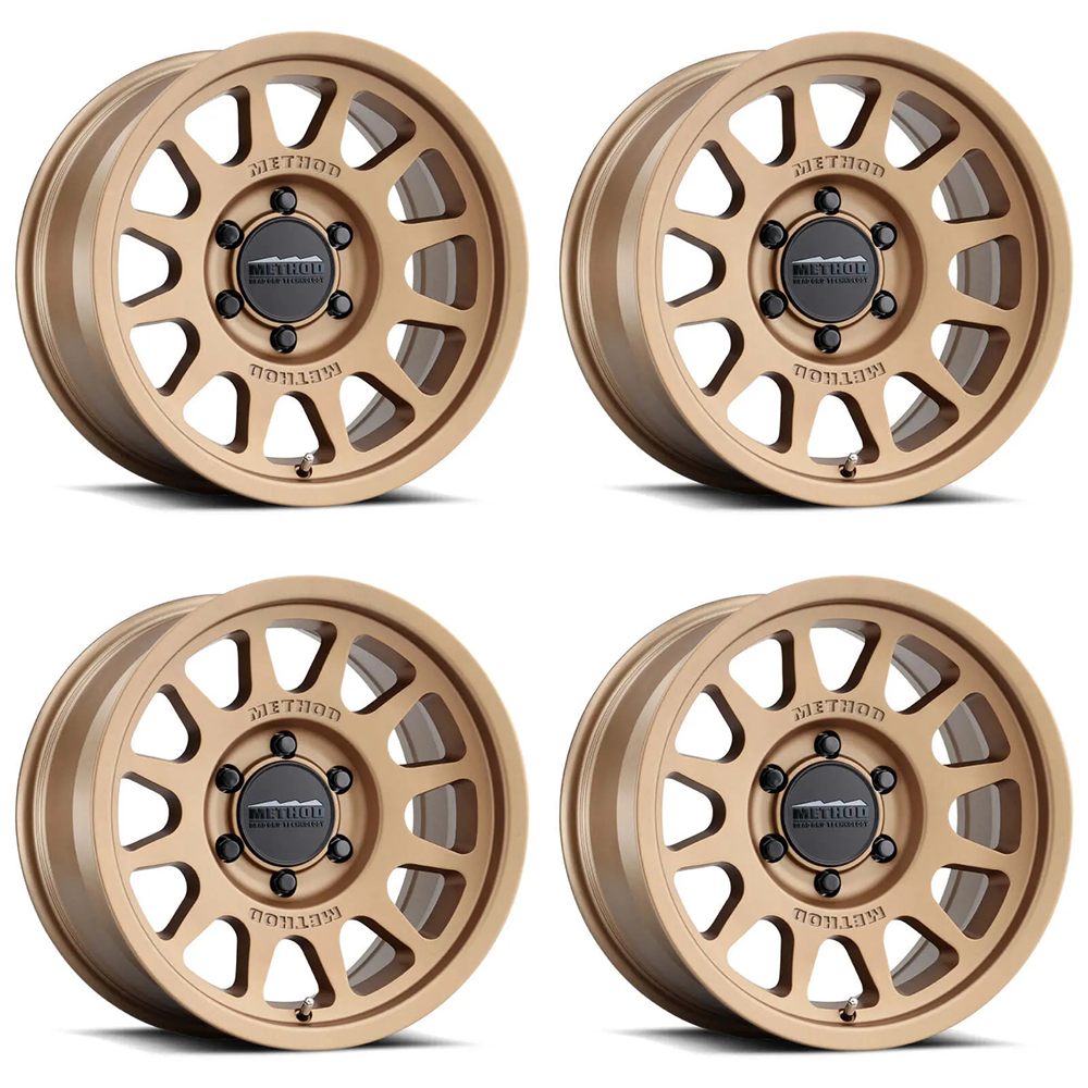 (set of 4) Method Wheels MR703 Bronze | 17x9" -12mm | 5x5.5mm Wheel