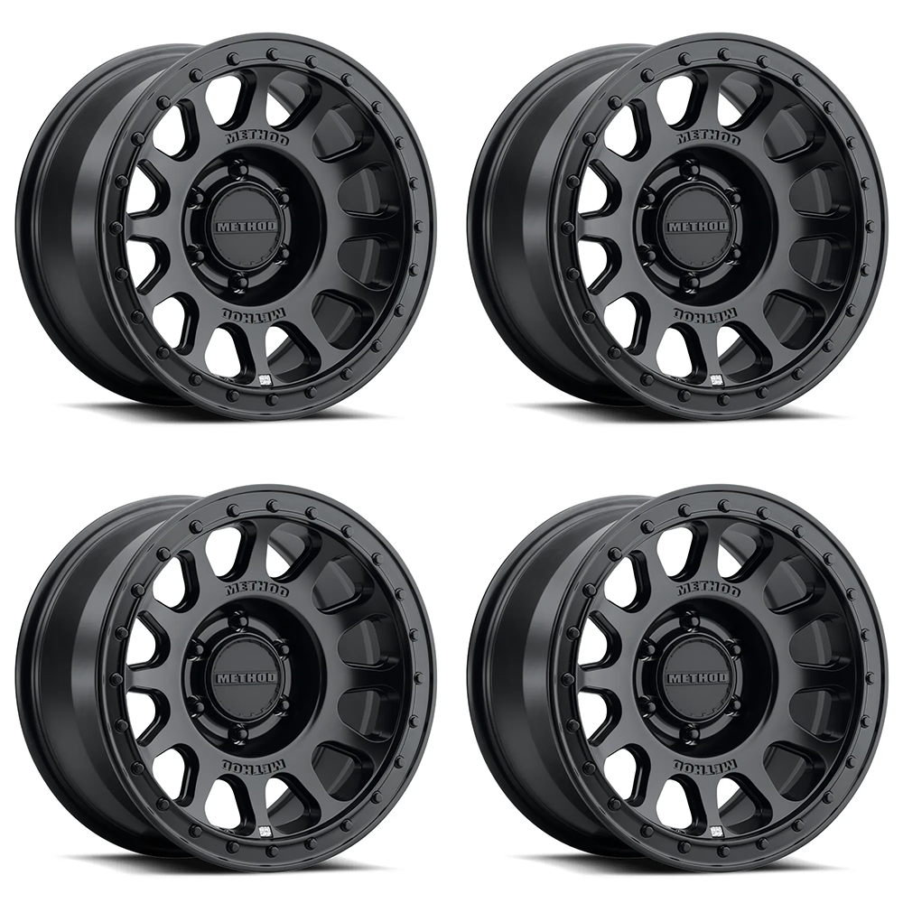 (set of 4) Method Wheels MR709-HD Matte Black | 17x8.5" +0mm | 6x5.5mm Wheel