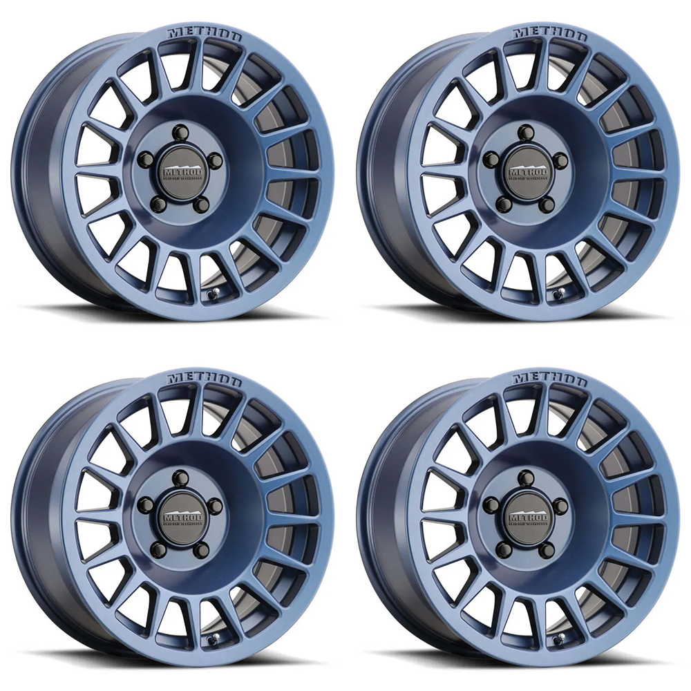 (set of 4) Method Wheels MR707 Bahia Blue | 17x8.5" +0mm | 6x5.5mm Wheel
