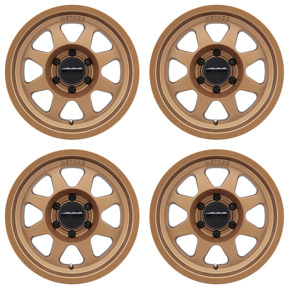 (set of 4) Method Wheels MR701 Bronze | 17x9" -12mm | 6x5.5mm Wheel