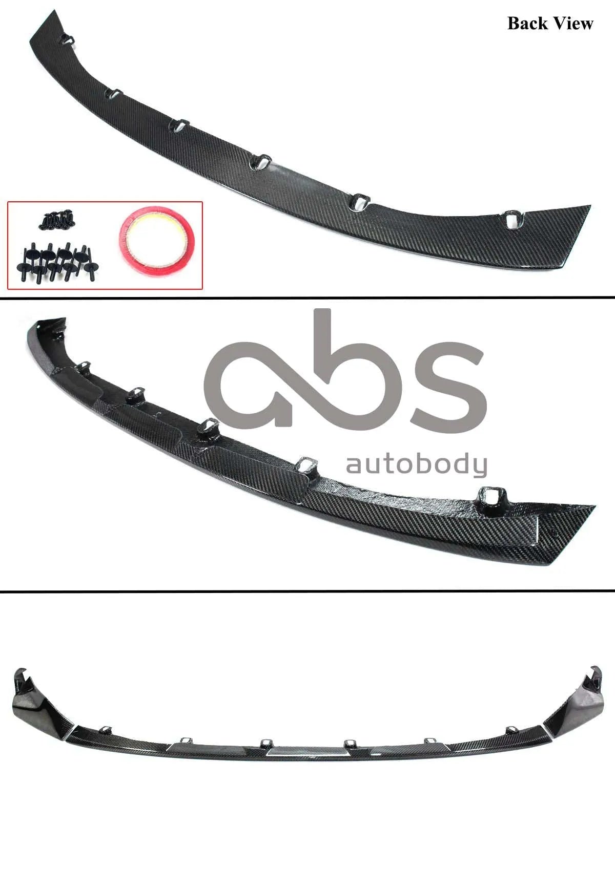 G8X MPERF 3PC CARBON FIBER LIP V3