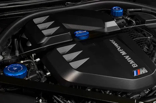 Goldenwrench G8X S58 BLACKLINE Performance Oil & Coolant Cap Set