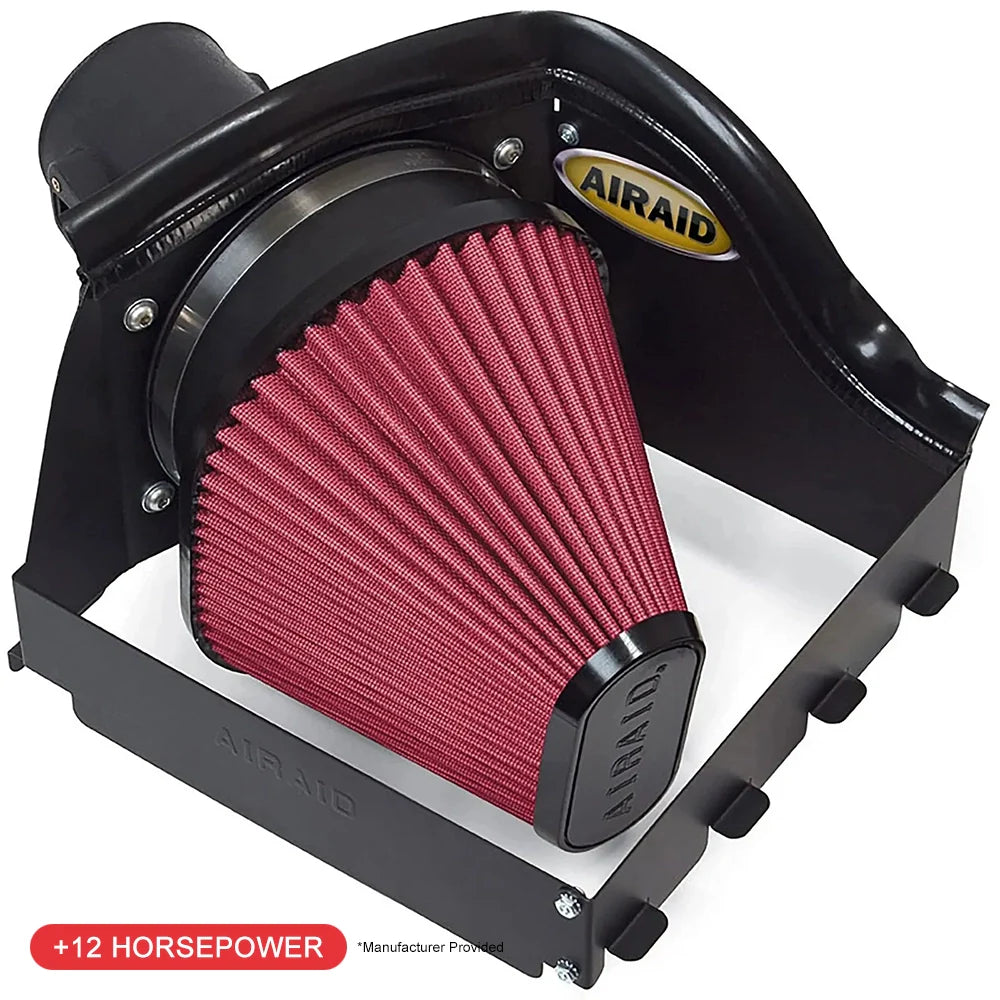 Airaid 08-10 Ford F-250/350 5.4L V8/6.8L V10 CAD Intake System w/o Tube (Oiled / Red Media)