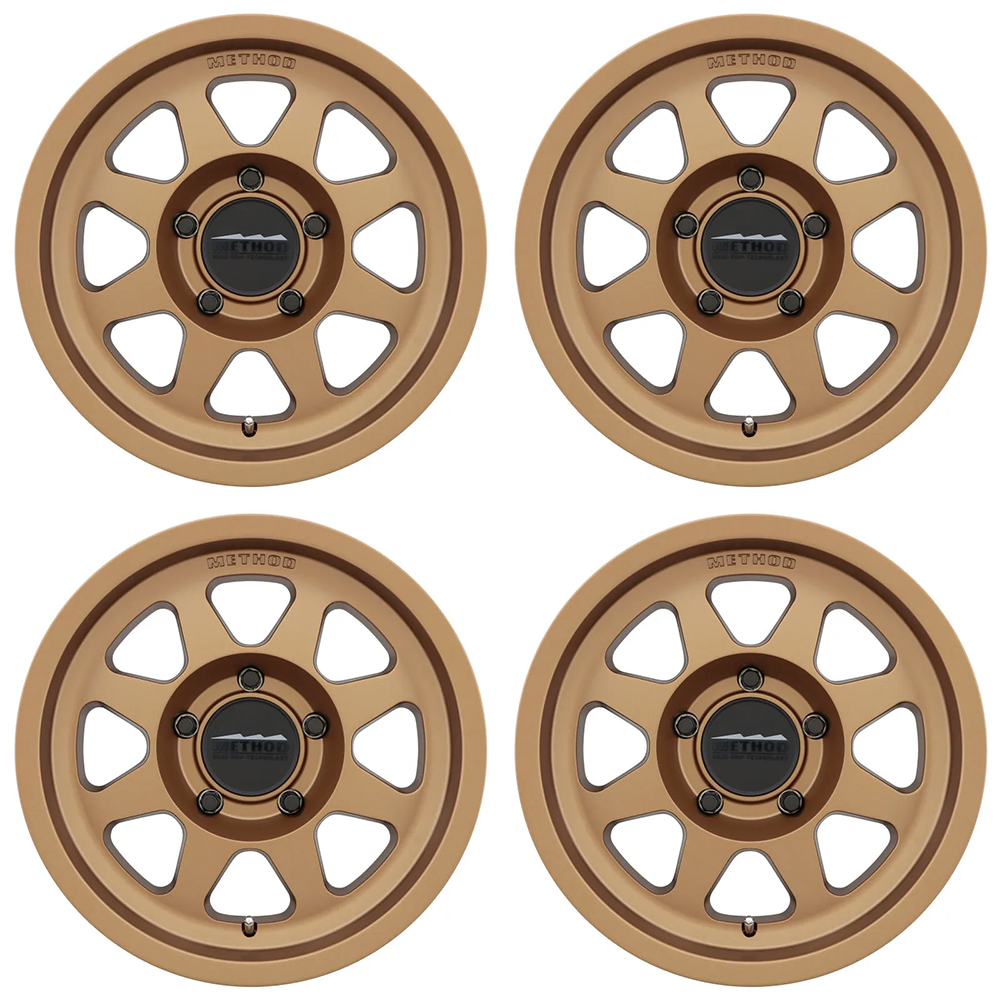 (set of 4) Method Wheels MR701 Bronze | 18x9" +25mm | 5x150mm Wheel