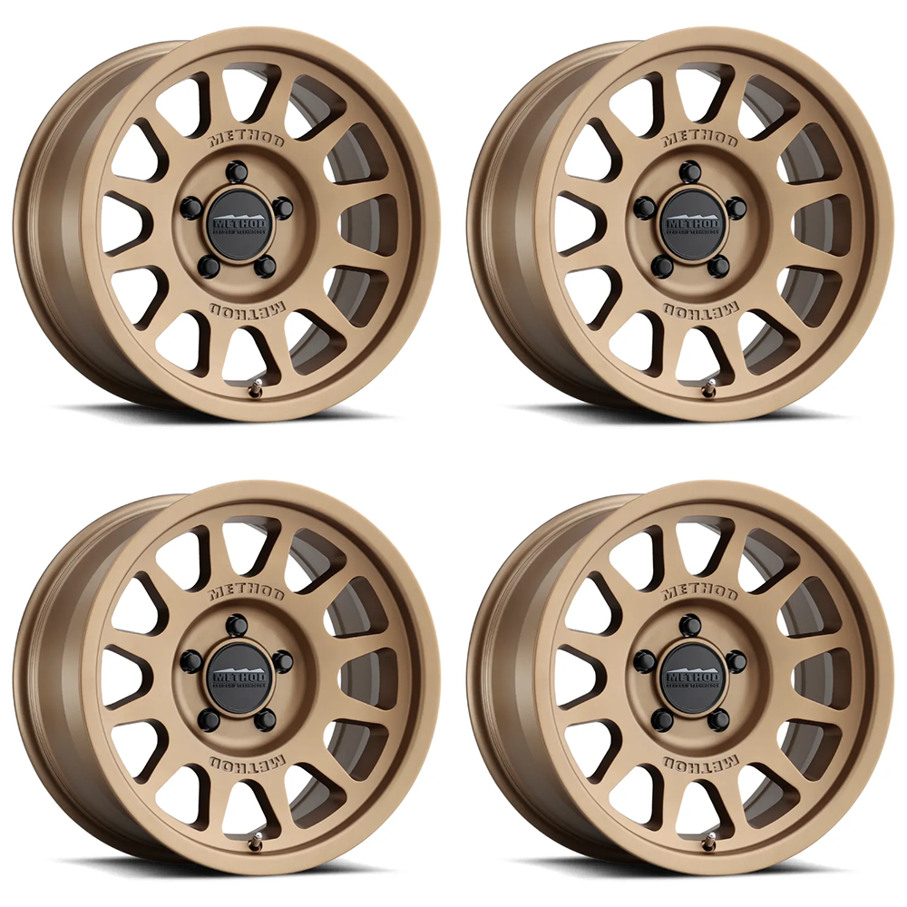 (set of 4) Method Wheels MR703 Bronze | 17x8.5" +0mm | 5x5mm Wheel