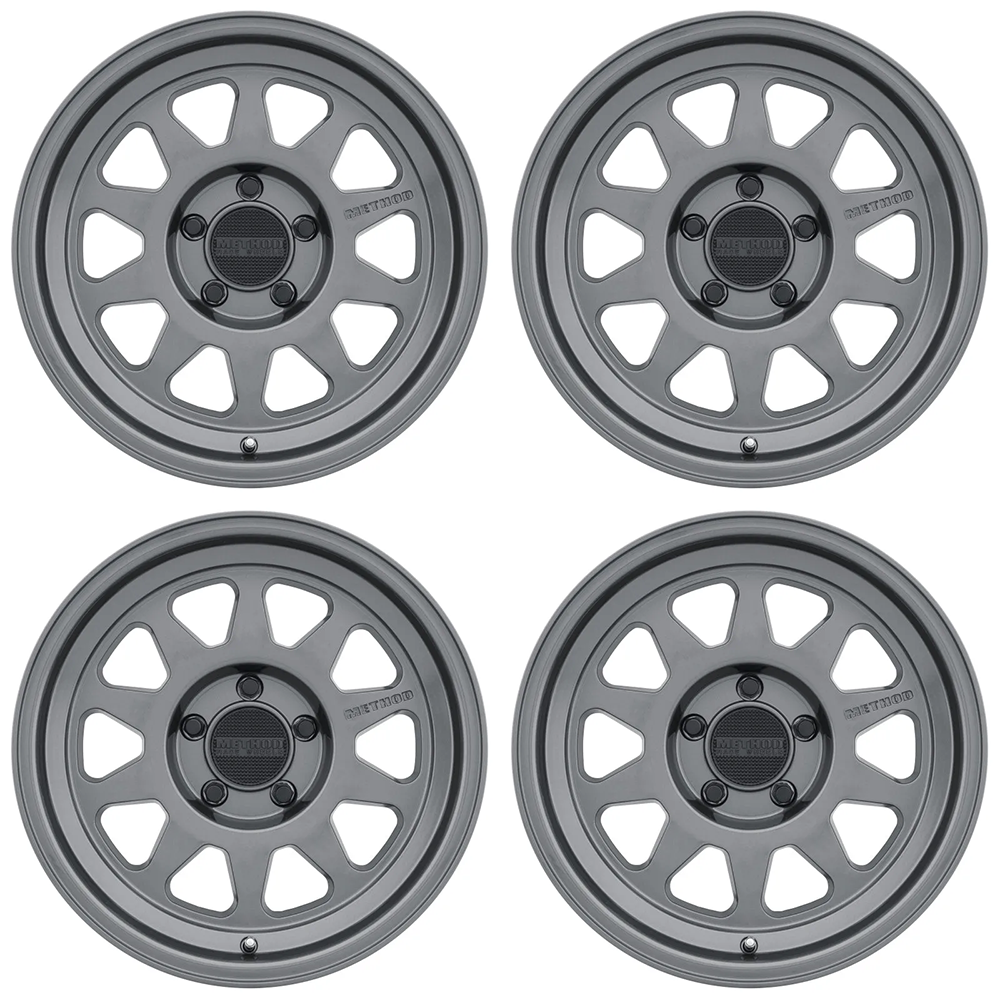 (set of 4) Method Wheels MR316 Gloss Titanium | 18x9" +18mm | 5x150mm Wheel