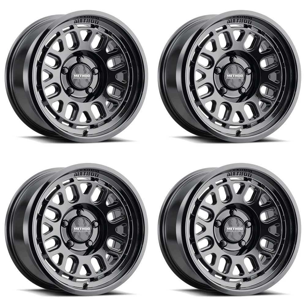 (set of 4) Method Wheels MR321 Gloss Black | 18x9" +18mm | 5x150mm Wheel