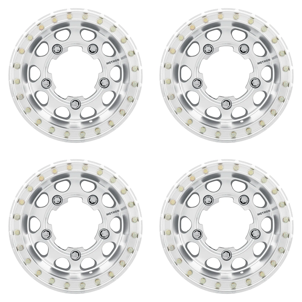 (set of 4) Method Wheels MR103 Machined - Raw | 17x6.5" -38mm | 5x205mm Wheel