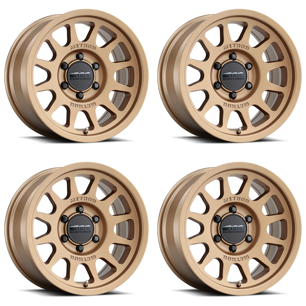 (set of 4) Method Wheels MR703 Bronze | 17x8.5" +35mm | 6x5.5mm Wheel