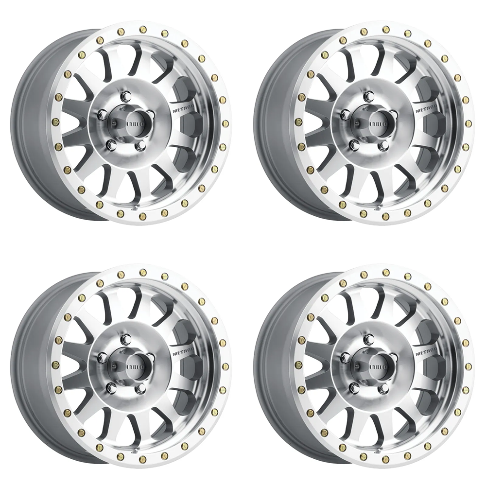 (set of 4) Method Wheels MR304 Machined | 17x8.5" +0mm | 5x5mm Wheel