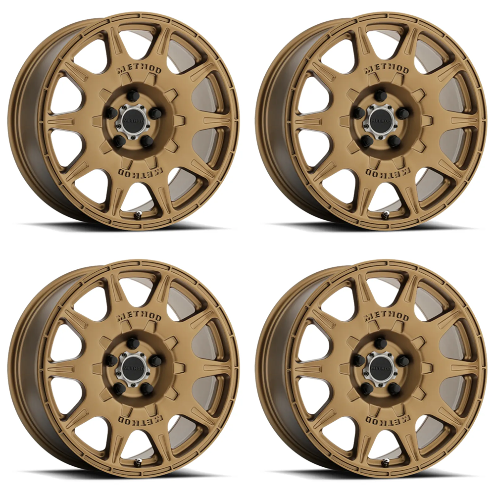 (set of 4) Method Wheels MR502 Bronze | 17x8" +38mm | 5x100mm Wheel