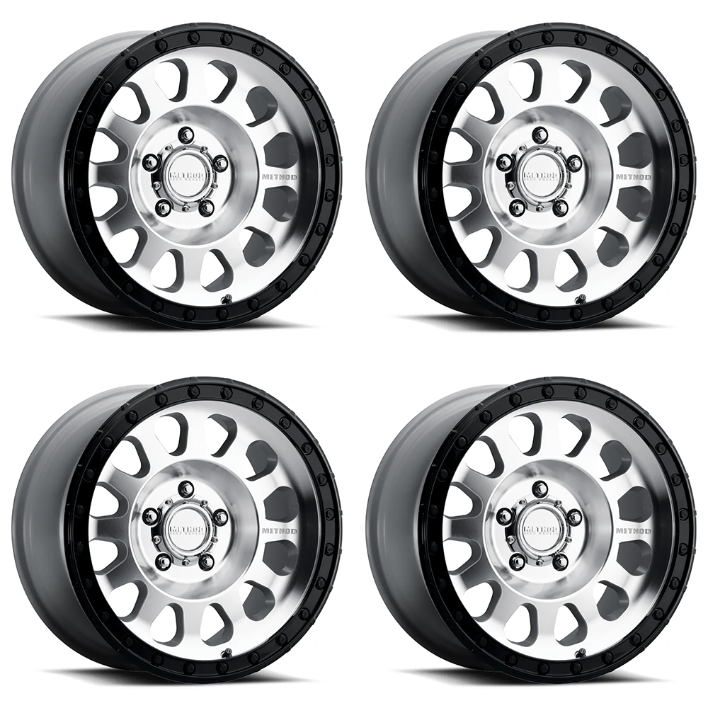 (set of 4) Method Wheels MR315 Machined - Gloss Black Lip | 17x8.5" +0mm | 5x5mm Wheel