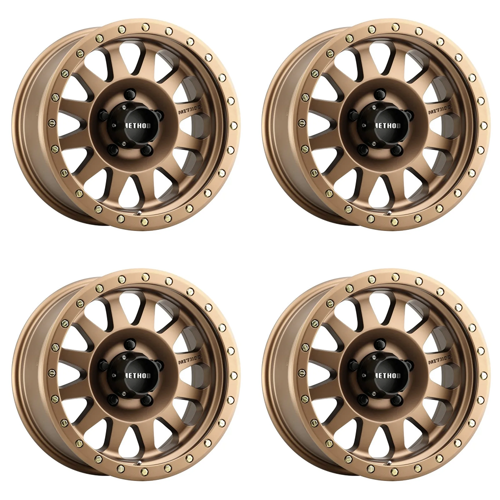 (set of 4) Method Wheels MR304 Bronze | 17x8.5" +0mm | 5x5mm Wheel