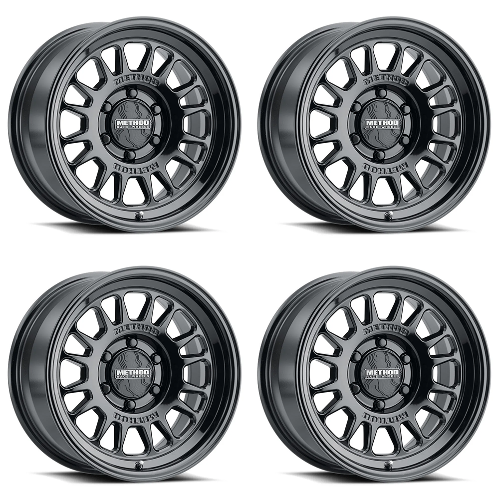 (set of 4) Method Wheels MR318 Gloss Black | 18x8.5" +35mm | 6x135mm Wheel