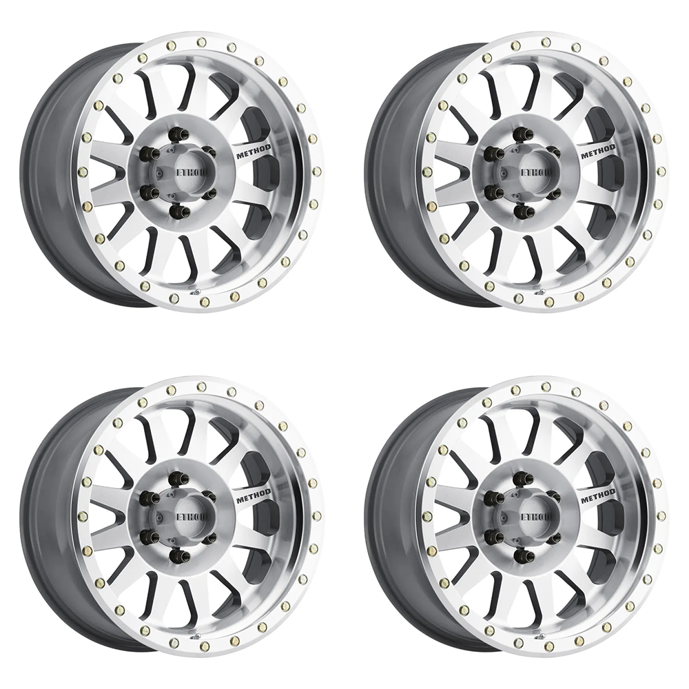 (set of 4) Method Wheels MR304 Machined | 16x8" +0mm | 6x5.5mm Wheel