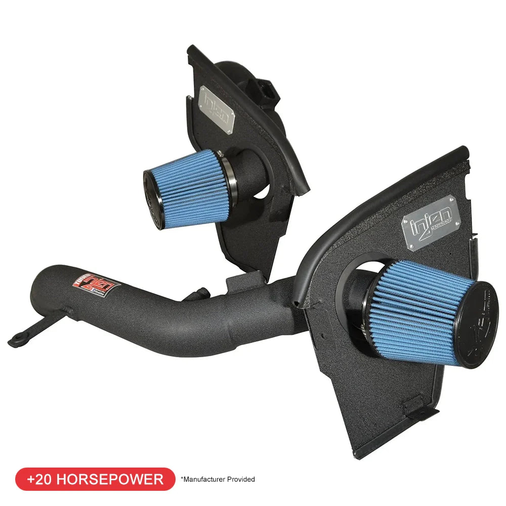Injen 2015 M3/M4 3.0L Twin Turbo Wrinkle Black Short Ram 2pc. Intake System w/ MR Technology