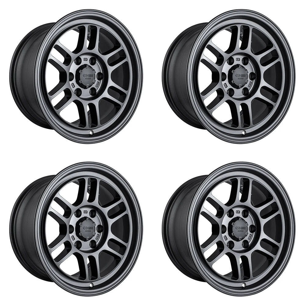 (set of 4) Enkei RPT1 Matte Dark Gunmetallic | 17x9" +12mm | 6x135mm Wheel