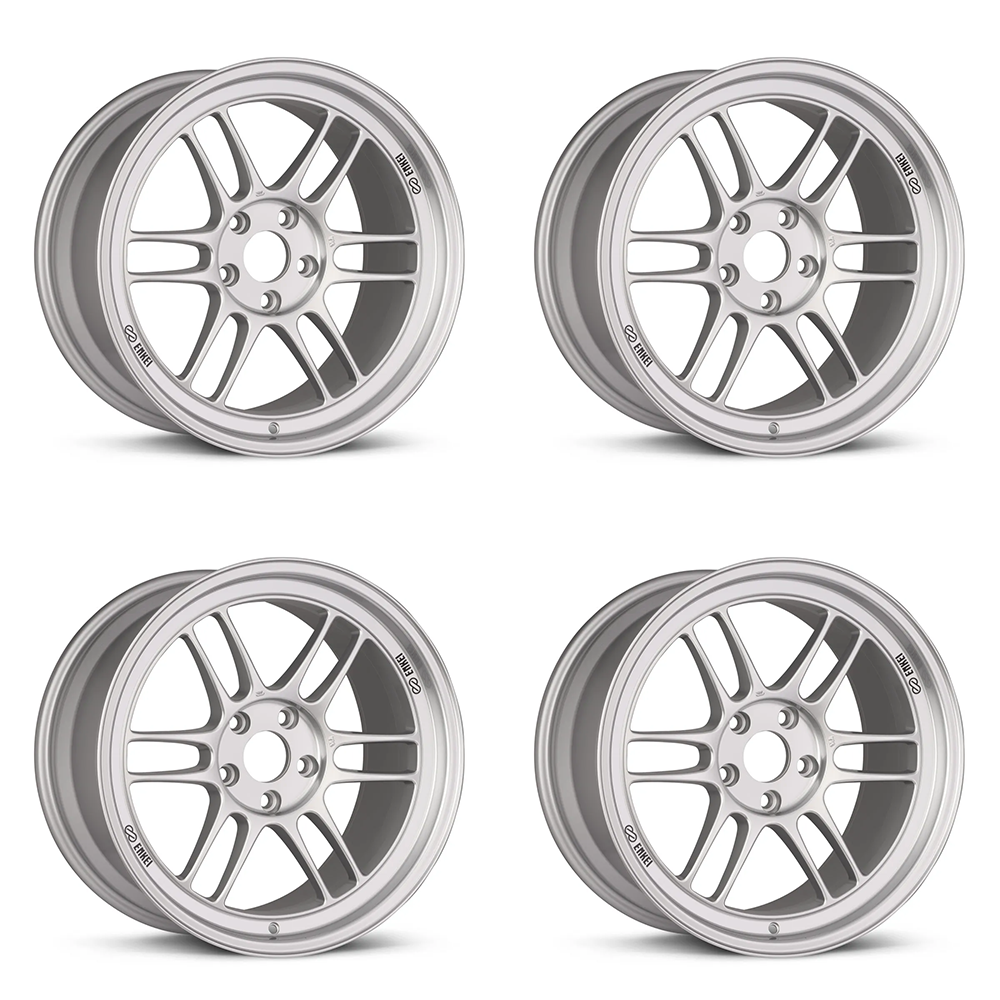 (set of 4) Enkei RPF1 Silver | 18x9.5" +45mm | 5x114.3mm Wheel