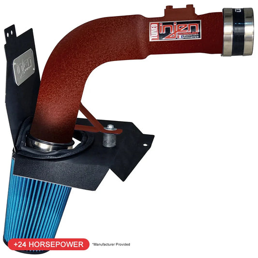 Injen 2015 Subaru STi 2.5L 4 Cyl (Turbo) Wrinkle Red Cold Air Intake w/ MR Tech and Heat Shield