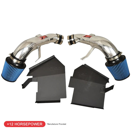 Injen 14 Infiniti Q50 3.7L V6 Polished Dual Short Ram Intake w/ MR Techn and Heat Shields
