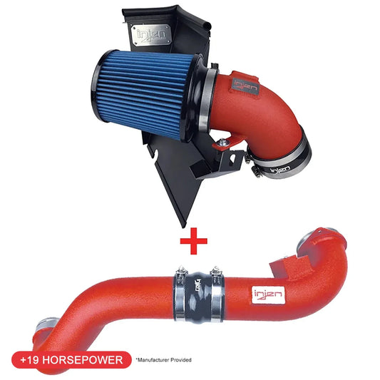 Injen 19-20 BMW Z4 / 2020 Toyota Supra 3.0L Turbo Intake and Charge Pipe Power Package - Wrinkle Red