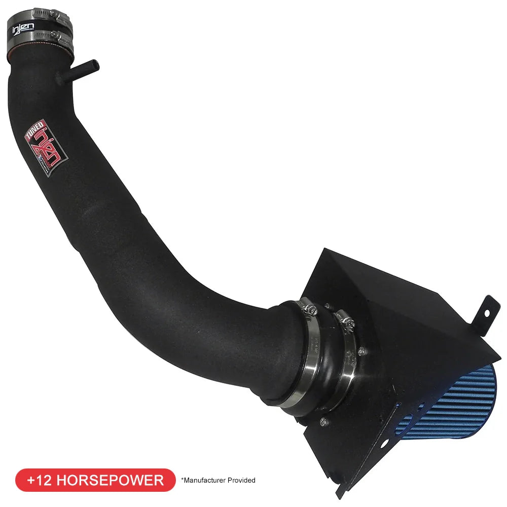 Injen 09-10 Ford F-150 2 valve V8 4.6L Wrinkle Black Power-Flow Air Intake System